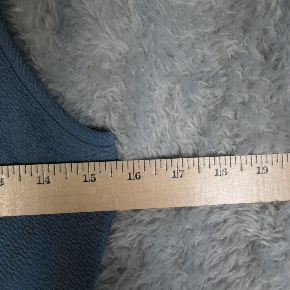 Kimchi Blue Anthropologie Romper Womens Small Blue Stretch Textured Boho - Picture 11 of 13